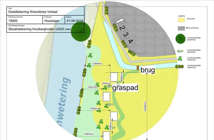 Landschappelijke inpassing hooiberghutten Woerdense Verlaat